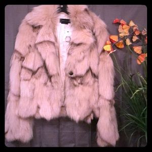 BCBGMAXAZRIA Short Fur Jacket ~M~